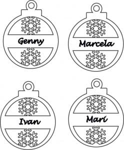Esferas personalizables «Copos»