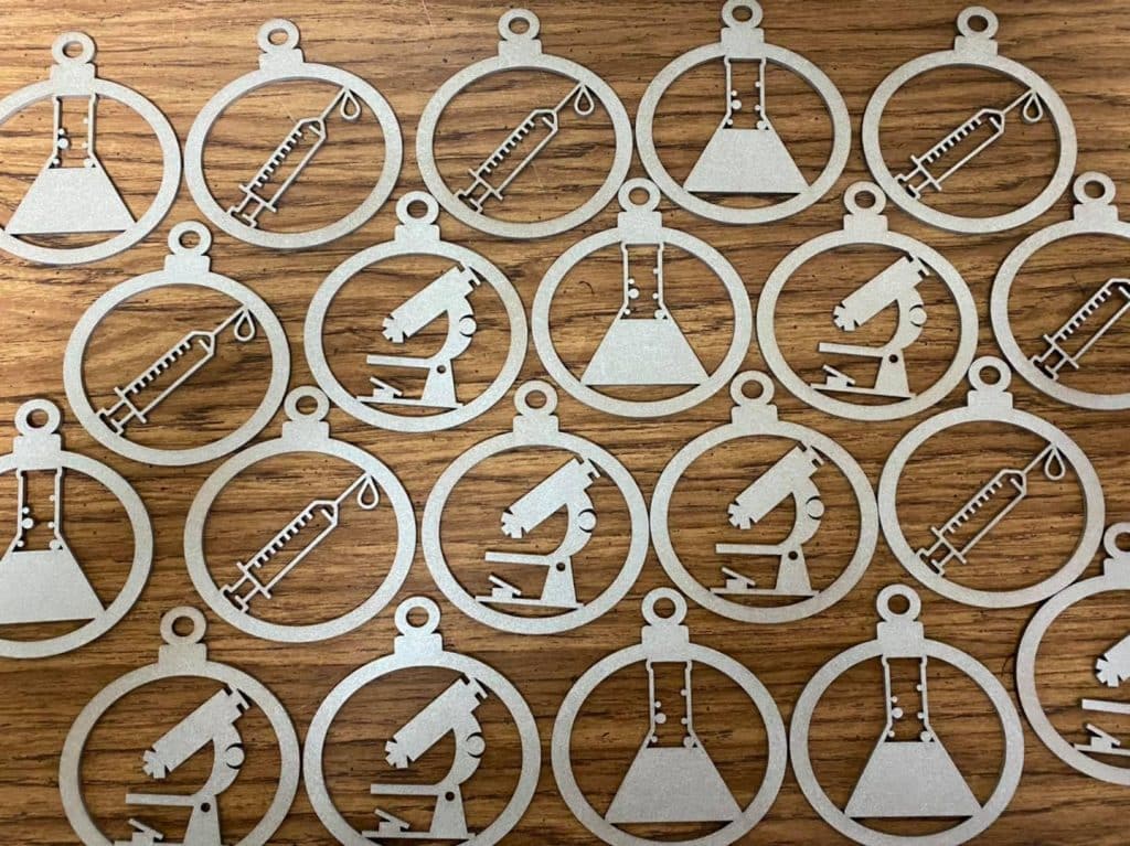Esferas «Química» — vector para corte CNC