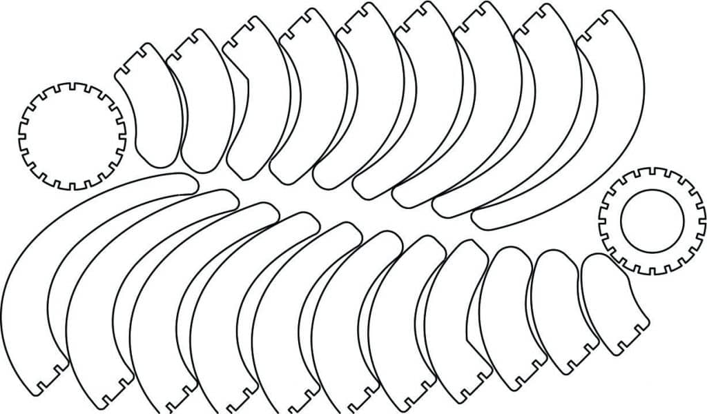 Pantalla portavela — vector para corte CNC