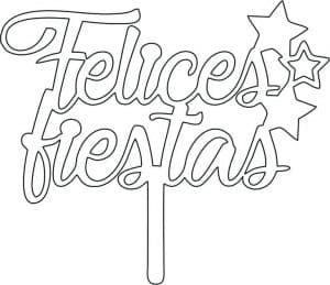 Topper «Felices Fiestas»