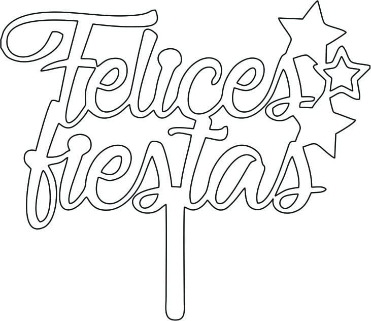 Topper «Felices Fiestas»