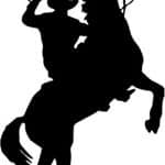 Silueta de vaquero - Vector descarganle para corte CNC y grabado laser gratis | Stanser