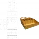 Organizador  de plumas "Gato" - Vector SVG DXF para CNC Router y Laser CO2 - Descargable gratis | Stanser