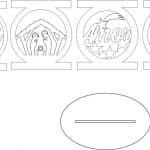Portavelas navideño - Vector descarganle para corte CNC y grabado laser gratis | Stanser