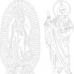 San Judas y la Virgen - Vector SVG DXF para CNC Router y Laser CO2 - Descargable gratis | Stanser