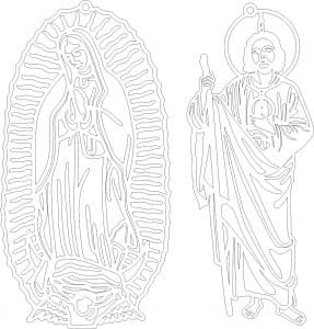 San Judas y la Virgen