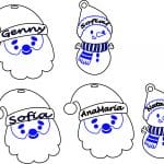 Decoraciones "Santa y muñecos" - Vector descarganle para corte CNC y grabado laser gratis | Stanser