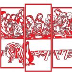 Set "La última cena" - Vector SVG DXF para CNC Router y Laser CO2 - Descargable gratis | Stanser