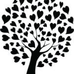 Grabado "Árbol de corazones" - Vector descarganle para corte CNC y grabado laser gratis | Stanser