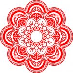 Mandala de flor - Vector descarganle para corte CNC y grabado laser gratis | Stanser