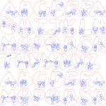 Abecedario de enamorados - Vector descarganle para corte CNC y grabado laser gratis | Stanser