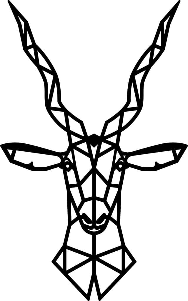 Cabeza de alce — vector para corte CNC