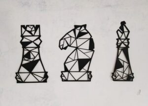Piezas de ajedrez decorativas