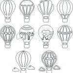 Galería de apliques "Globos" - Vector SVG DXF para CNC Router y Laser CO2 - Descargable gratis | Stanser