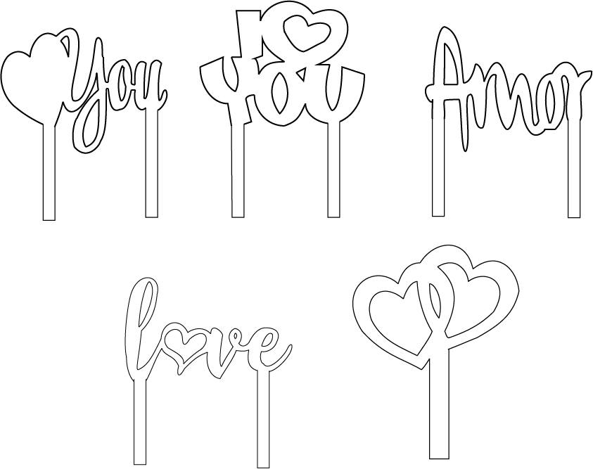 Cake Toppers «Love»