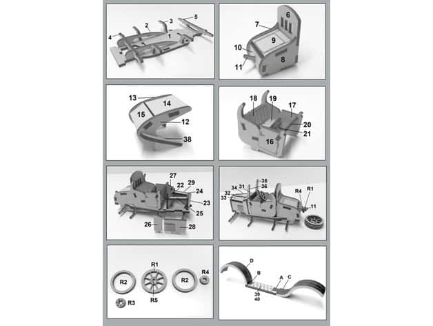 Auto antiguo armable