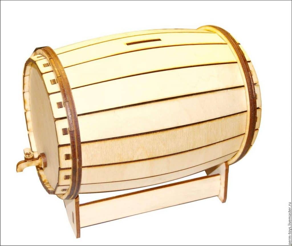 Barril 3D — vector para corte CNC