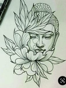 Buda entre flores