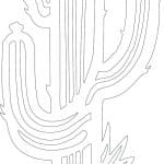Cactus en maceta - Vector descarganle para corte CNC y grabado laser gratis | Stanser