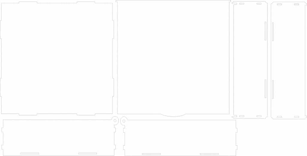 Caja 25x25x10cm — vector para corte CNC