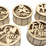 Cajas redondas "Te amo" - Vector SVG DXF para CNC Router y Laser CO2 - Descargable gratis | Stanser