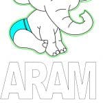 Colgante de elefante - Vector descarganle para corte CNC y grabado laser gratis | Stanser