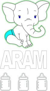 Colgante de elefante
