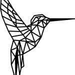 Colibrí al vuelo - Vector descarganle para corte CNC y grabado laser gratis | Stanser