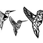 Colibríes - Vector descarganle para corte CNC y grabado laser gratis | Stanser