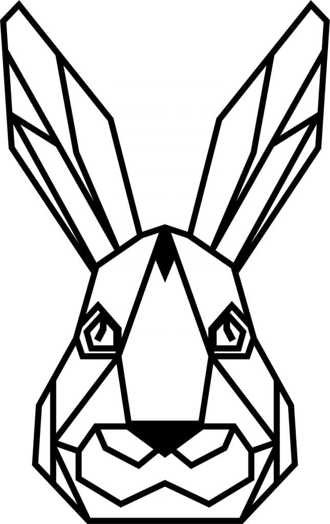 Cabeza de conejo — vector para corte CNC