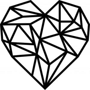 Corazón geométrico