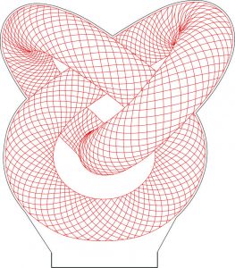 Lámpara de acrílico «Corazón infinito»