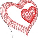 Corazones "Love" - Vector SVG DXF para Laser CO2 - Descargable gratis | Stanser