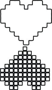 Corazón de pixeles