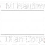 Cuadro "Mi bautizo" - Vector SVG DXF para CNC Router y Laser CO2 - Descargable gratis | Stanser