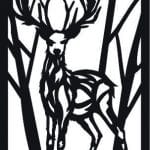 Cuadro "Venado" - Vector descarganle para corte CNC y grabado laser gratis | Stanser