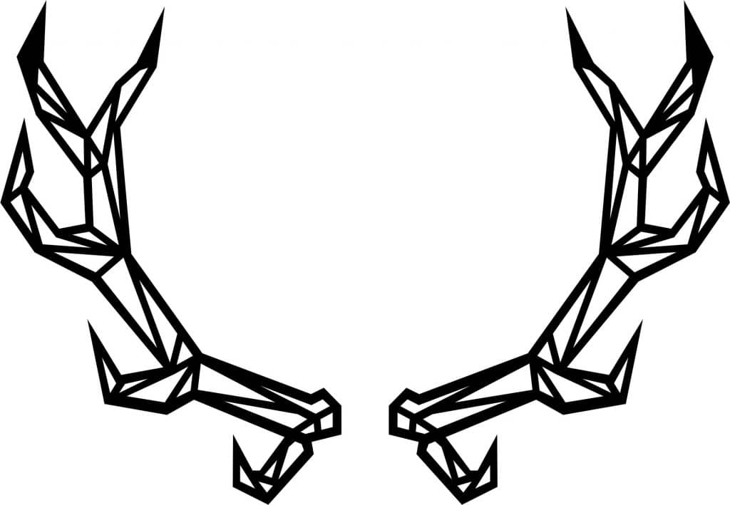 Cuernos — vector para corte CNC