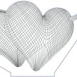Lámpara "2 Corazones" - Vector SVG DXF para Laser CO2 - Descargable gratis | Stanser