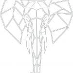 Elefante con colmillos - Vector descarganle para corte CNC y grabado laser gratis | Stanser
