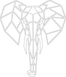 Elefante con colmillos
