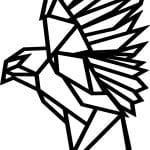 Gorrión al vuelo - Vector descarganle para corte CNC y grabado laser gratis | Stanser