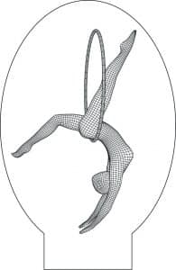 Gimnasta en aro