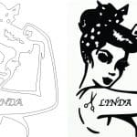Tatuaje "Linda" - Vector SVG DXF para CNC Router y Laser CO2 - Descargable gratis | Stanser