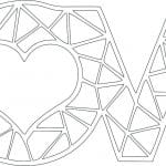 Letrero "Love" - Vector descarganle para corte CNC y grabado laser gratis | Stanser