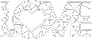 Letrero «Love»