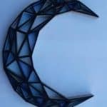 Luna de triángulos - Vector descarganle para corte CNC y grabado laser gratis | Stanser