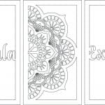Set de cuadros "Mandala" - Vector descarganle para corte CNC y grabado laser gratis | Stanser