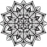 Cuadro de mandala - Vector descarganle para corte CNC y grabado laser gratis | Stanser
