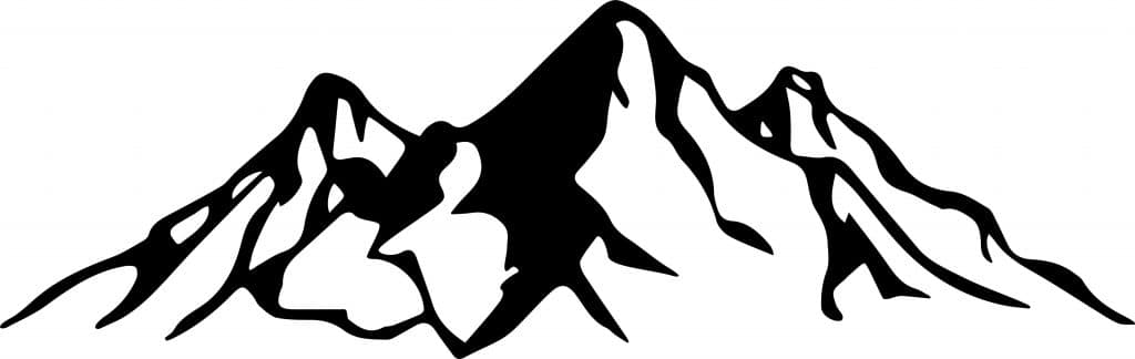 Grabado de montañas — vector para corte CNC