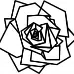 Rosa geométrica - Vector descarganle para corte CNC y grabado laser gratis | Stanser